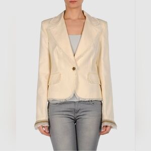 Roberto cavali blazer,  creamy color,  size 44